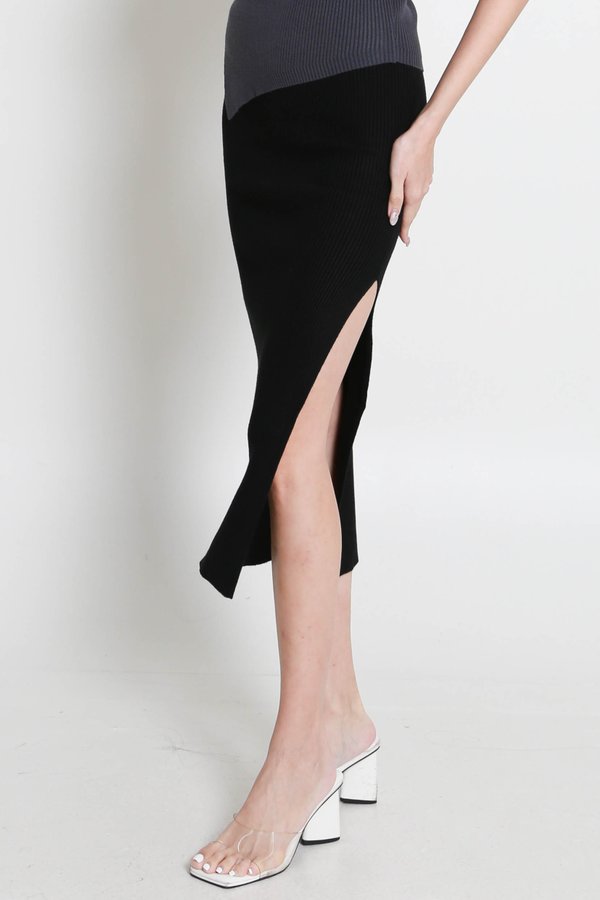 Anisa Pencil Knit Skirt (Black) Anisa Pencil Knit Skirt (Black)