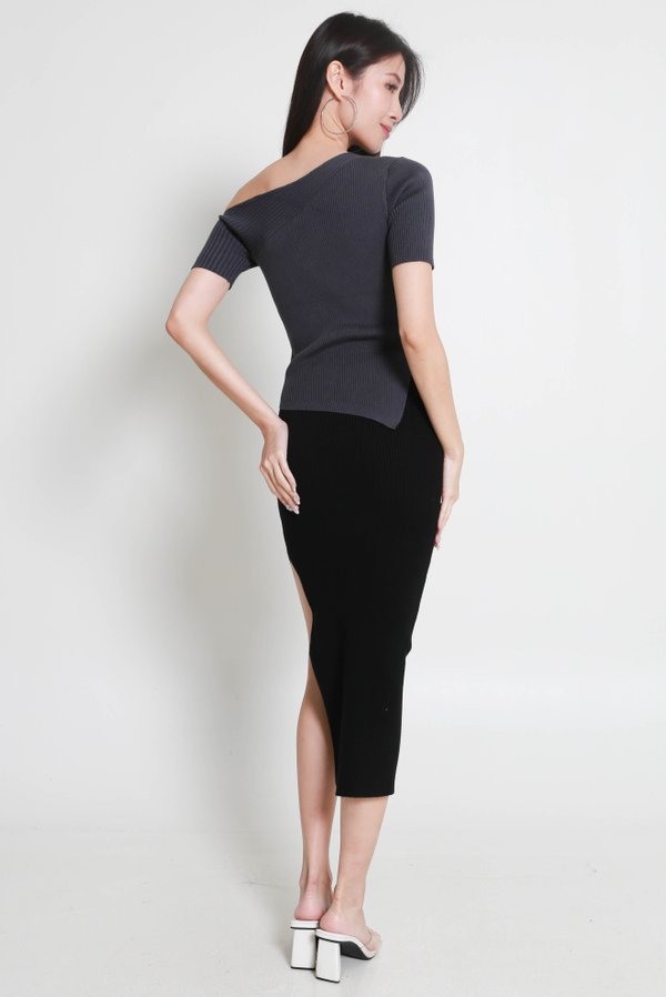 Anisa Pencil Knit Skirt (Black) Anisa Pencil Knit Skirt (Black)