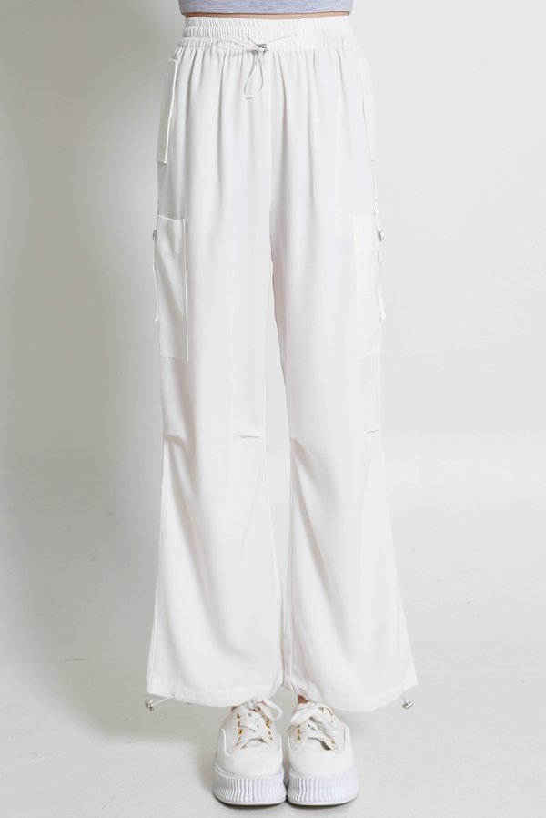 Nova Parachute Pants (White)