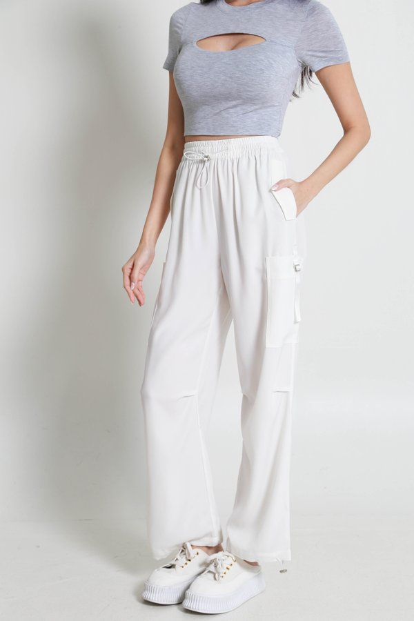 Nova Parachute Pants (White)
