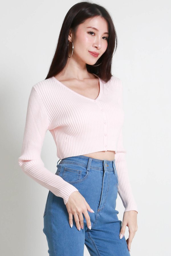 Bera Cardigan (Ice Pink)