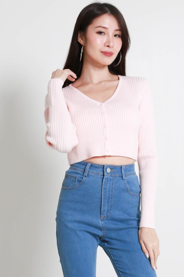 Bera Cardigan (Ice Pink)