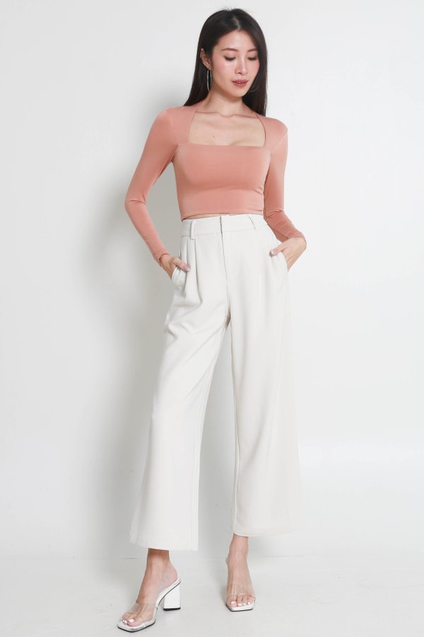 Laila Long Sleeve Top (Terracotta)