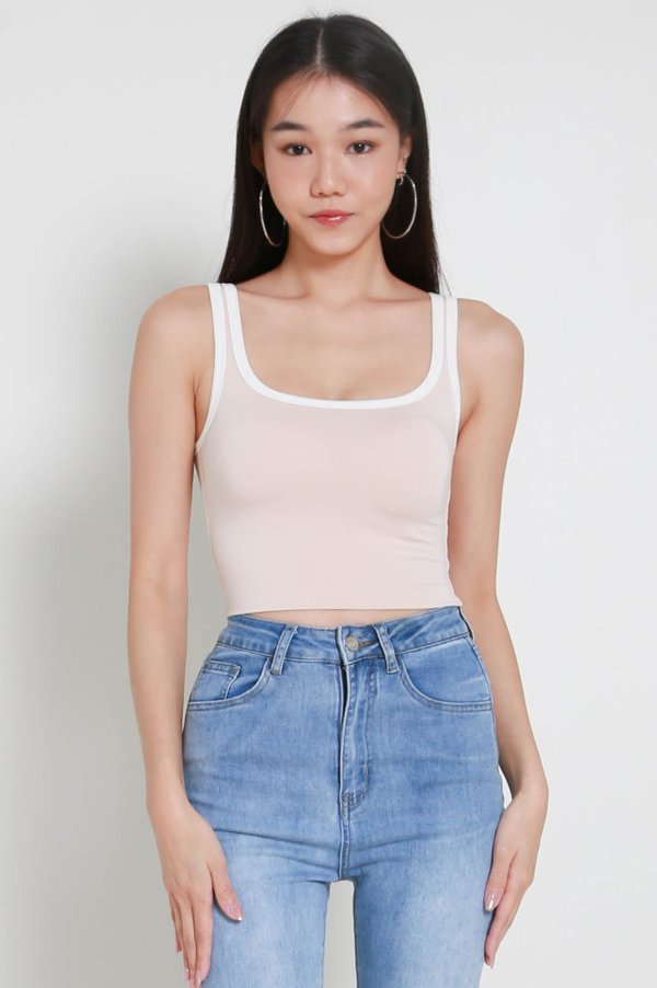 Daria Outline Padded Top (Soft Pink) Daria Outline Padded Top (Soft Pink)
