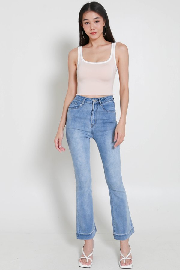 Daria Outline Padded Top (Soft Pink) Daria Outline Padded Top (Soft Pink)
