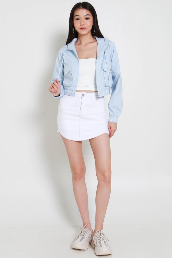 Asha Hoodie Jacket (Baby Blue)