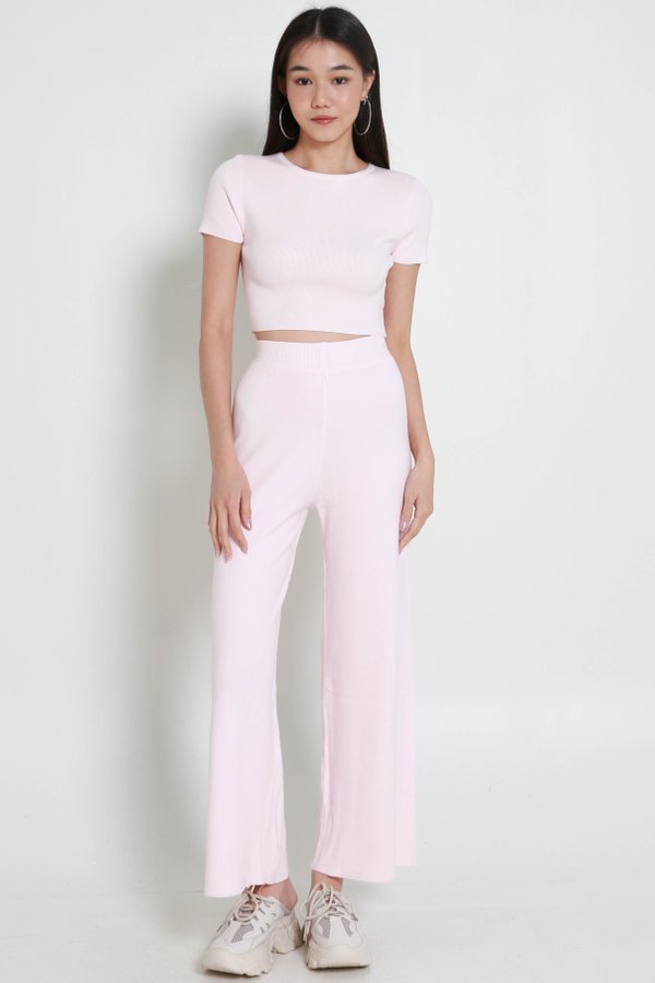 [PETITE] Freda Knit 2pcs Set (Baby Pink)