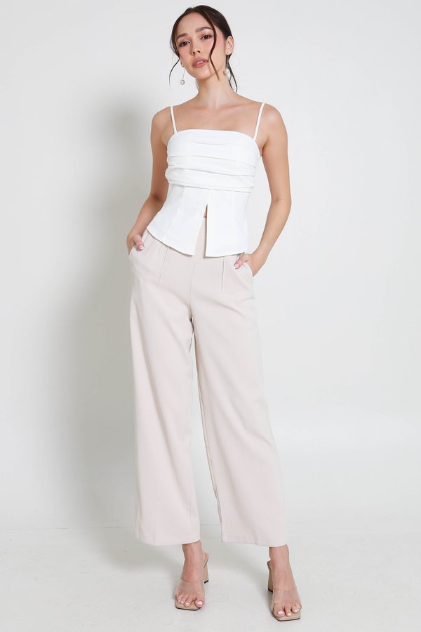 Kori Straight Cut Pants (Ivory)