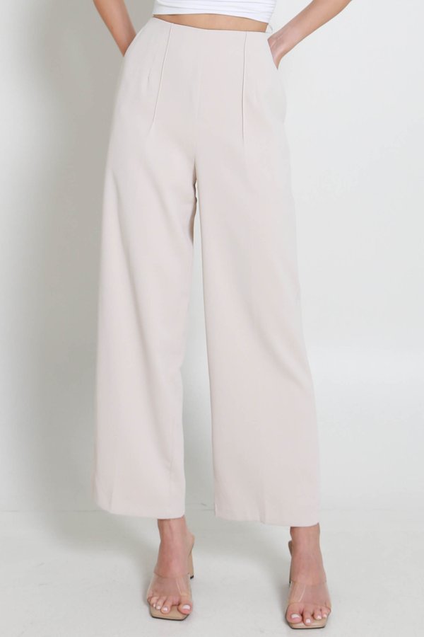 Kori Straight Cut Pants (Ivory)