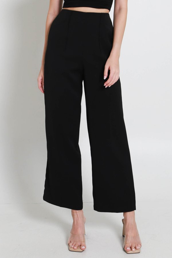 Kori Straight Cut Pants (Black)