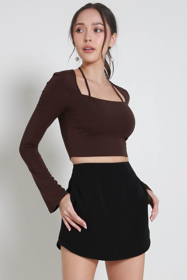 Casey Curve Hem Skorts V2 (Black) Casey Curve Hem Skorts V2 (Black)