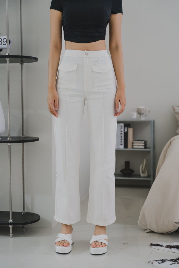 Virlen Cargo Panel Pants (White)
