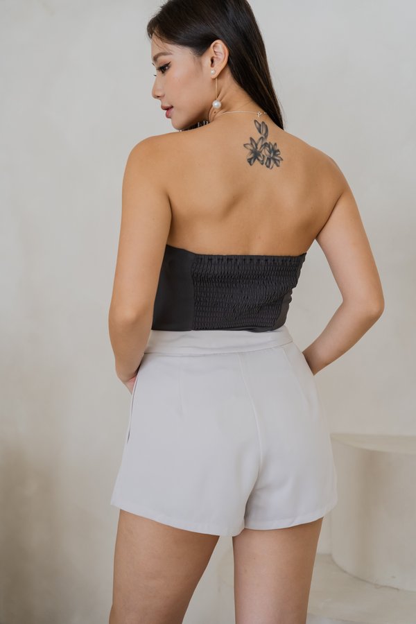 Chelsea Flare Shorts (Cement)