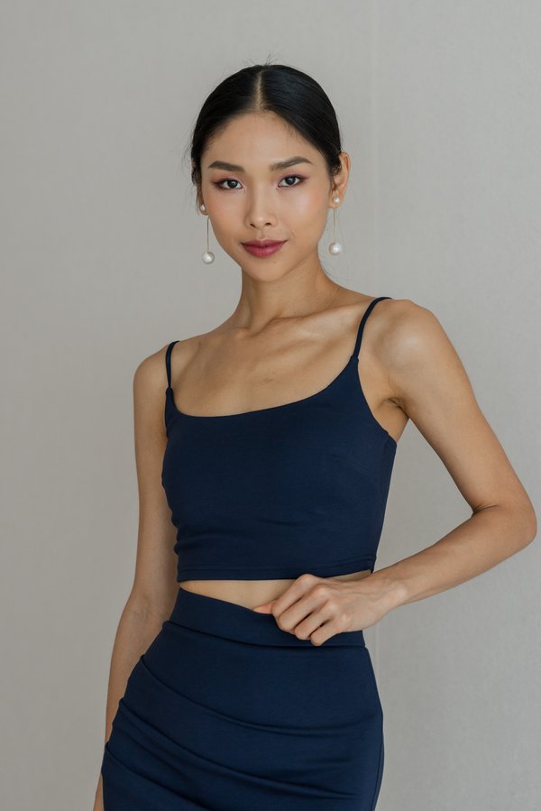 *Luxe* Sierra Scoop Neck Padded Top (Navy) *Luxe* Sierra Scoop Neck Padded Top (Navy)