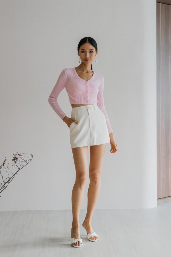 Aera Button Cardigan (Sweet Pink)