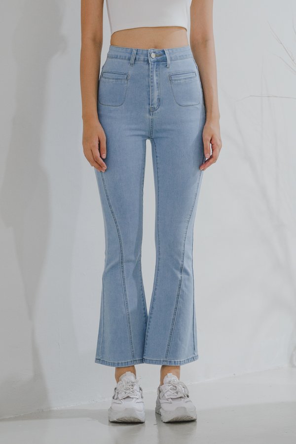 Harley Flare Denim Jeans (Light Wash)  Harley Flare Denim Jeans (Light Wash)