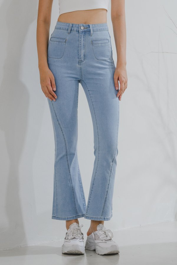 Harley Flare Denim Jeans (Light Wash)  Harley Flare Denim Jeans (Light Wash)