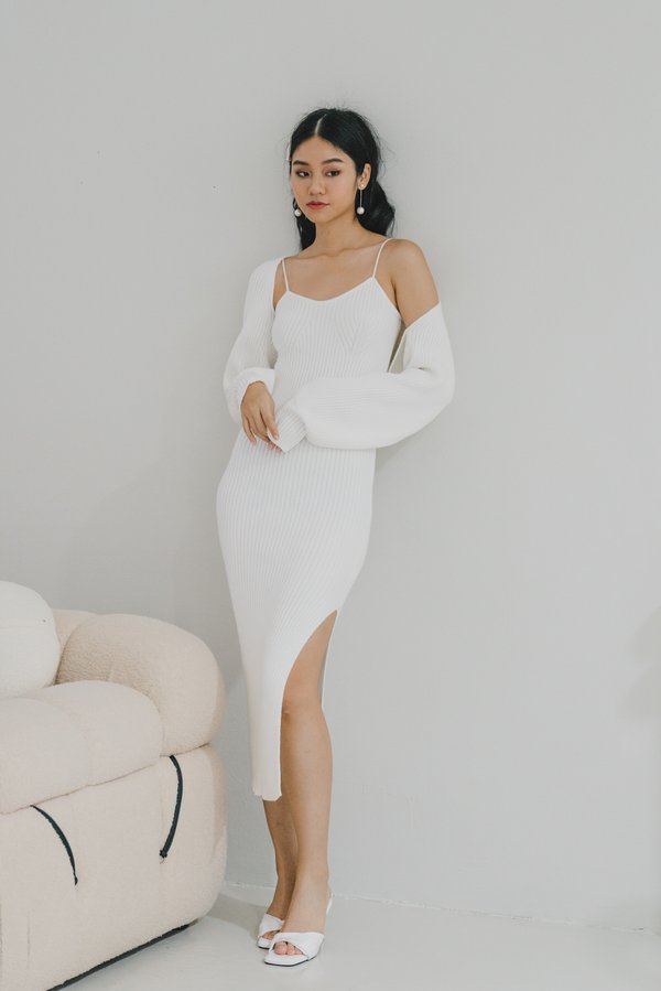 Kacey Bolero Cardigan (White) Kacey Bolero Cardigan (White)
