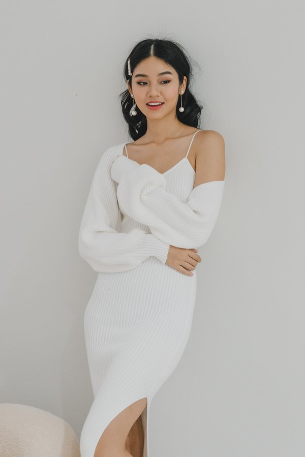 Kacey Bolero Cardigan (White) Kacey Bolero Cardigan (White)