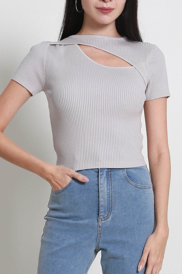 Alexia Asymmetrical Knit Top (Lavender Haze) Alexia Asymmetrical Knit Top (Lavender Haze)