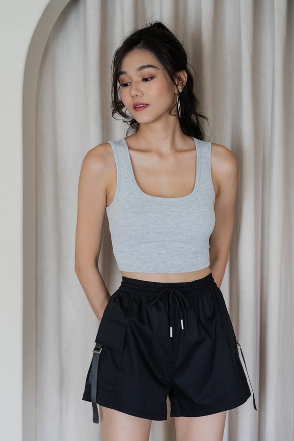 Everlie Parachute Shorts (Black)