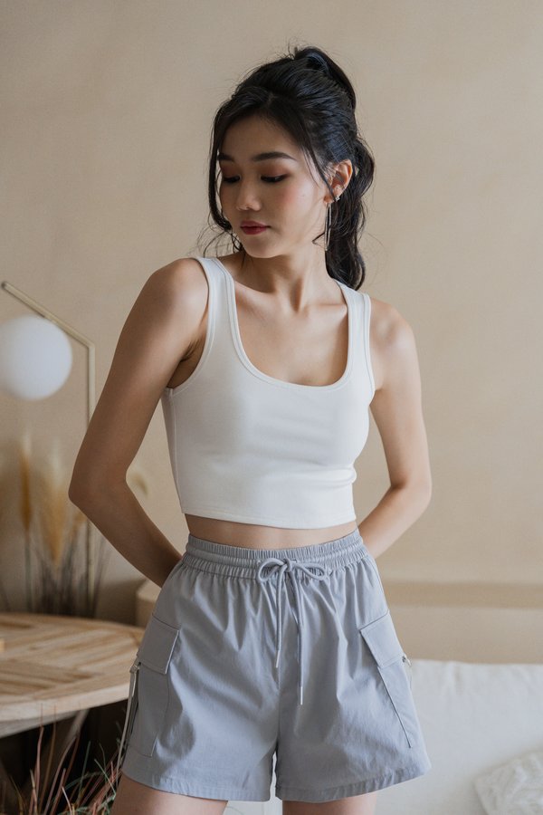 *Lite* Drea Tank Top (White)