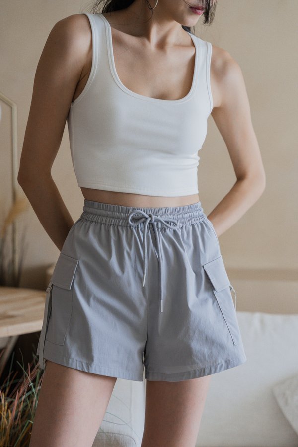 Everlie Parachute Shorts (Space Grey)
