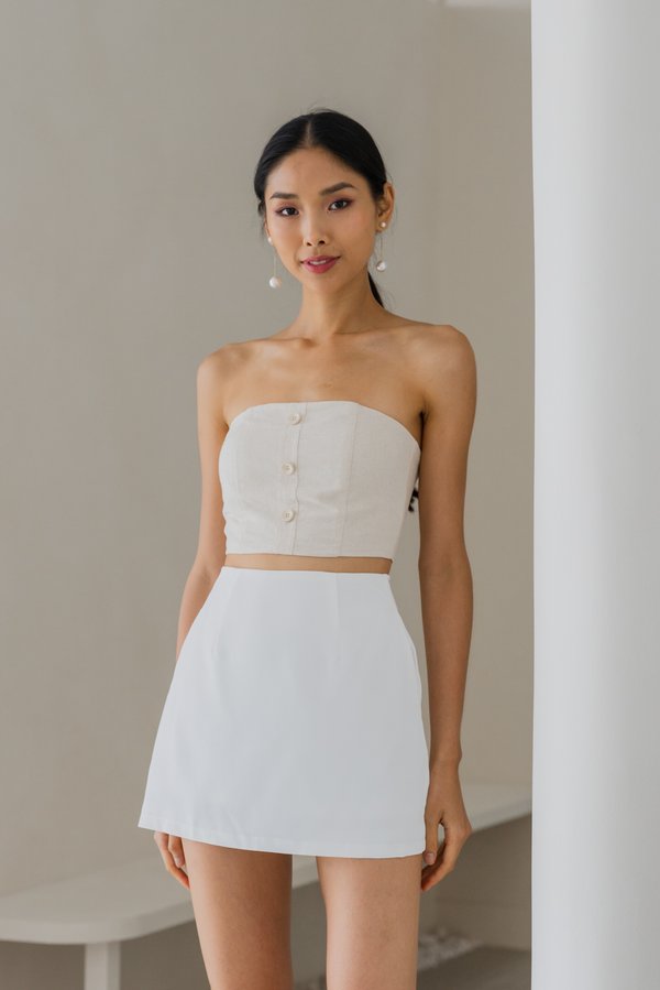 Ciara Mini Skorts (White)