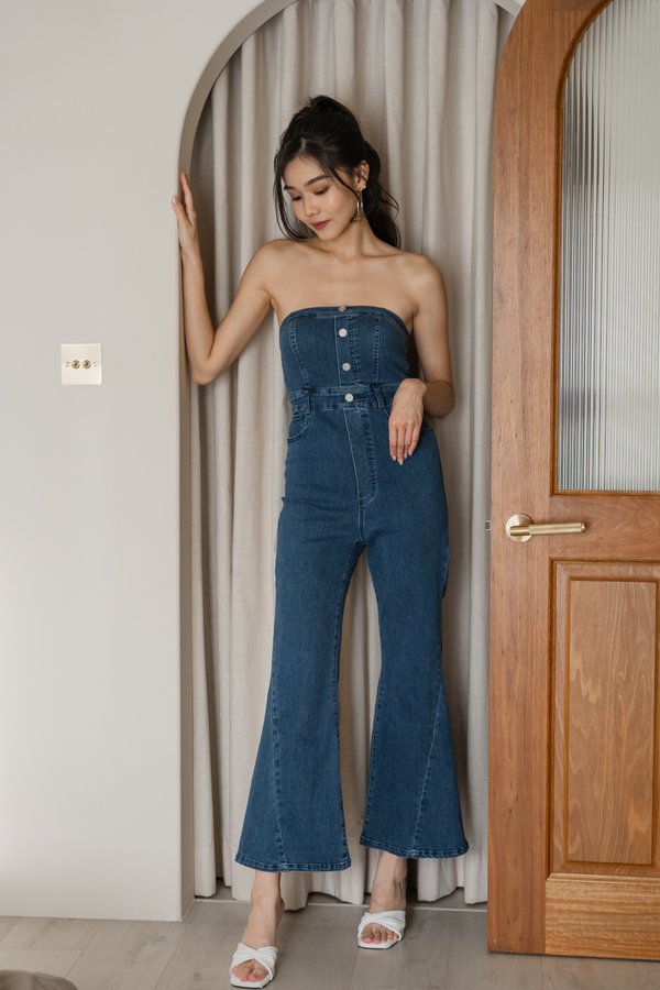 Jolene Denim Jumpsuit (Dark Wash)