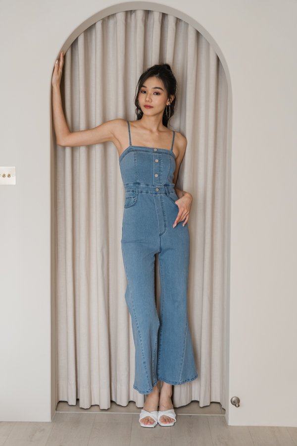 Jolene Denim Jumpsuit (Light Wash) Jolene Denim Jumpsuit (Light Wash)