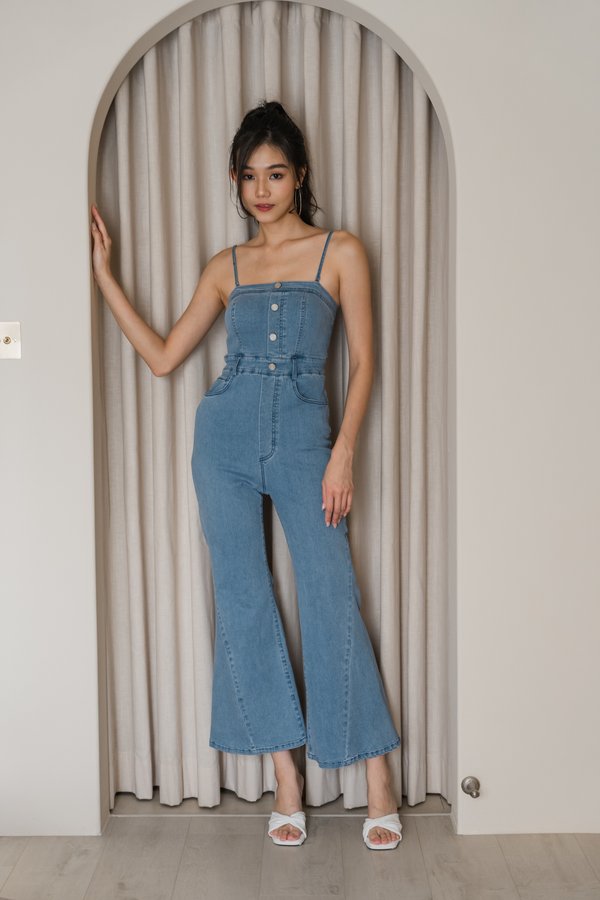 Jolene Denim Jumpsuit (Light Wash) Jolene Denim Jumpsuit (Light Wash)