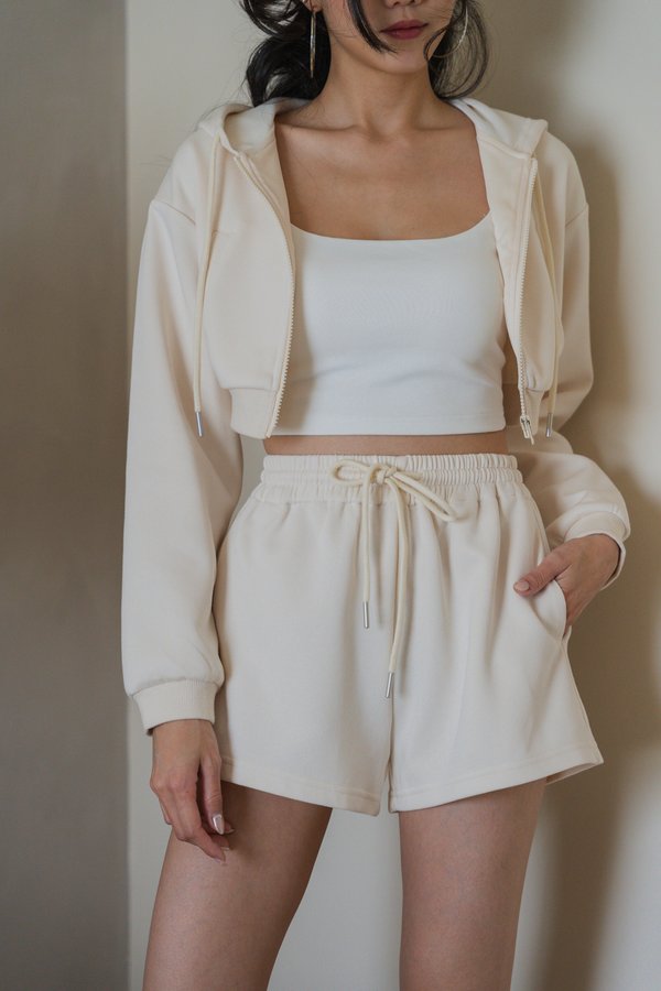 Axton Drawstring Shorts (Buttermilk)