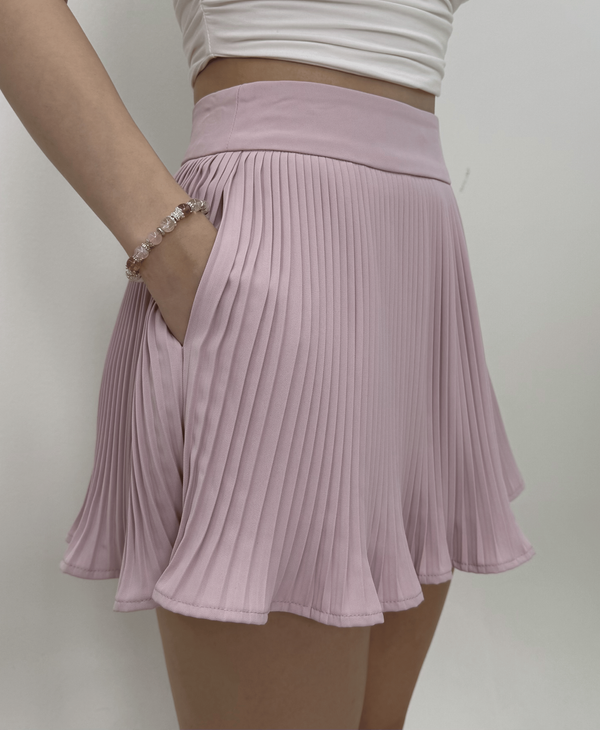 Beatrix Pleated Skorts (Pink)