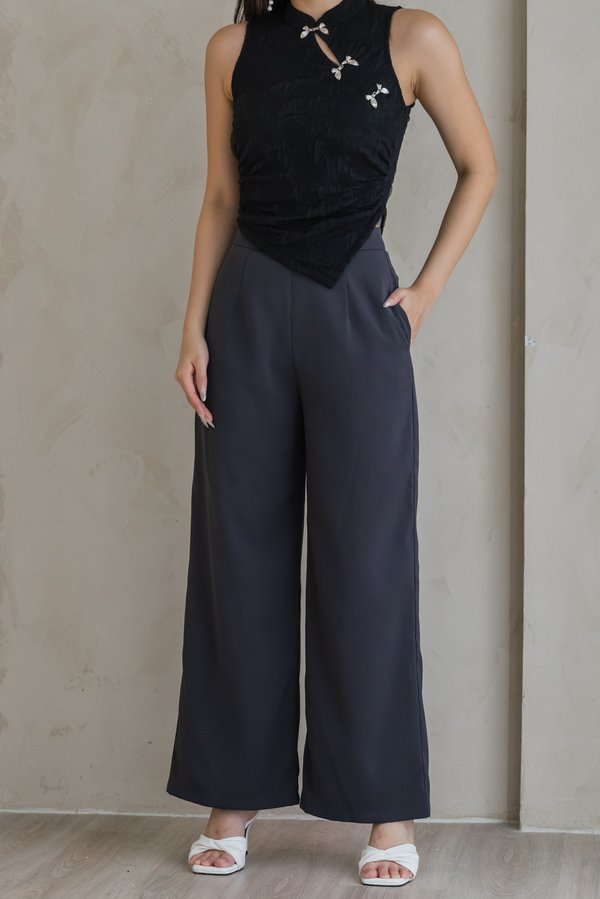 Carlton Highwaist Pants V2 (Gunmetal)