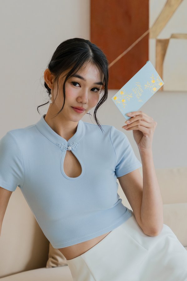 *Lite* Xiu Padded Qipao Top (Baby Blue) *Lite* Xiu Padded Qipao Top (Baby Blue)