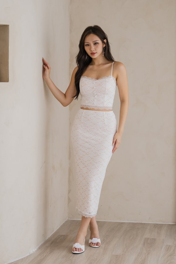 Scarlette Padded Lace Set (White) Scarlette Padded Lace Set (White)