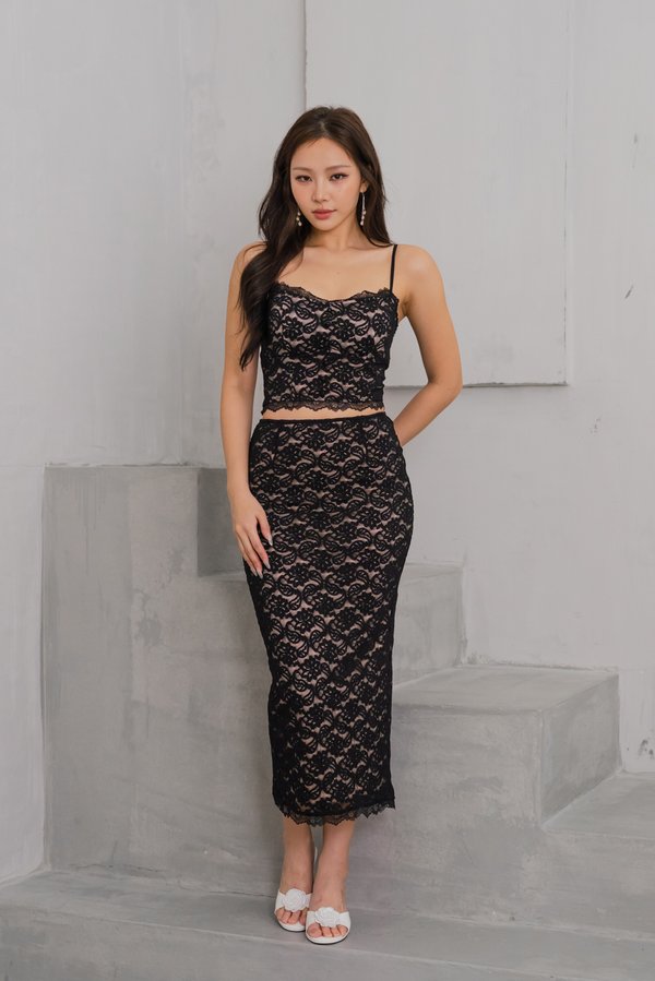 Scarlette Padded Lace Set (Black) Scarlette Padded Lace Set (Black)