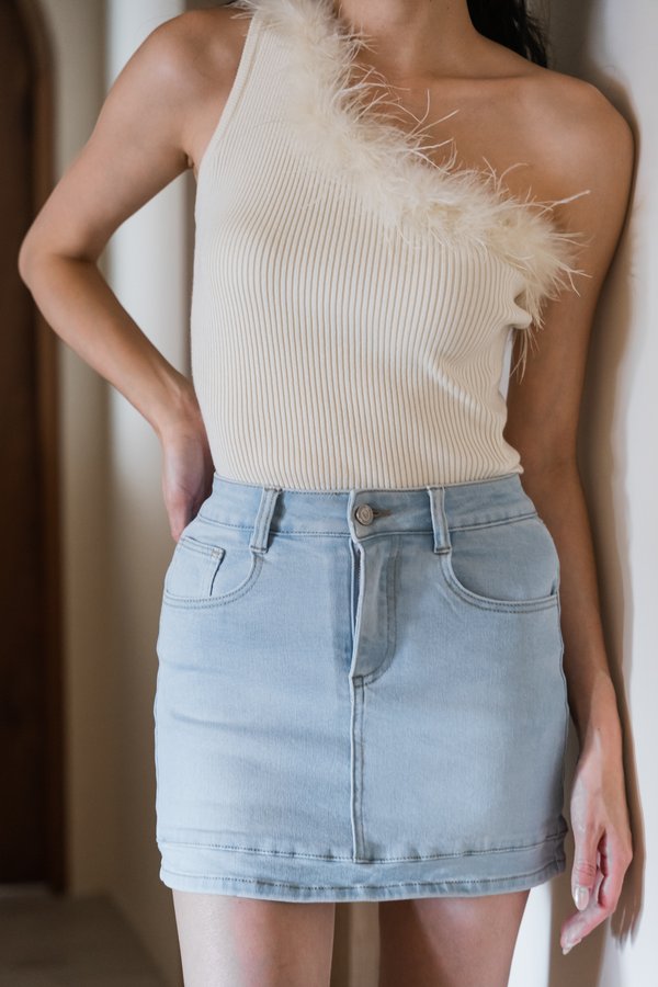 Maxine Denim Skorts (Light Wash) Maxine Denim Skorts (Light Wash)