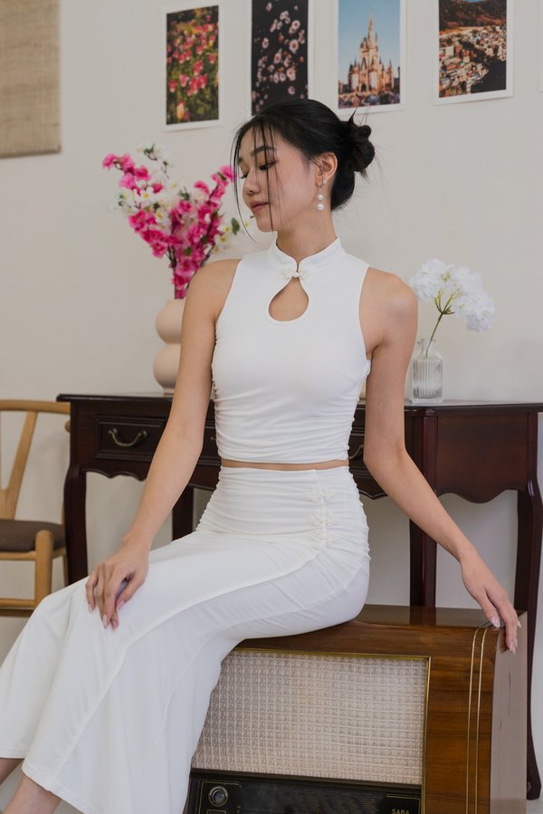 Ru Qipao Padded Top (White)