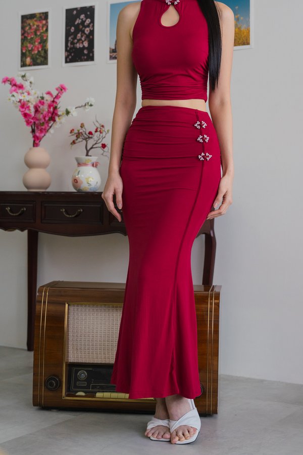 Yi Mermaid Skirt (Maroon) Yi Mermaid Skirt (Maroon)