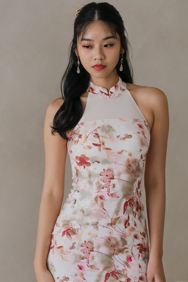 Xinyue Padded Floral Qipao (Pink) Xinyue Padded Floral Qipao (Pink)
