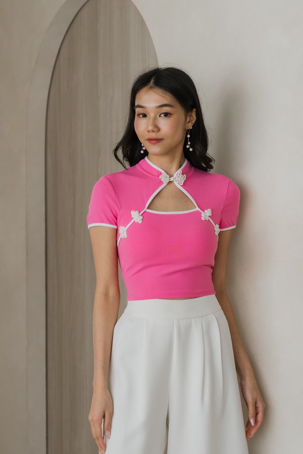 Ai Qipao Padded Top (Barbie Pink) Ai Qipao Padded Top (Barbie Pink)