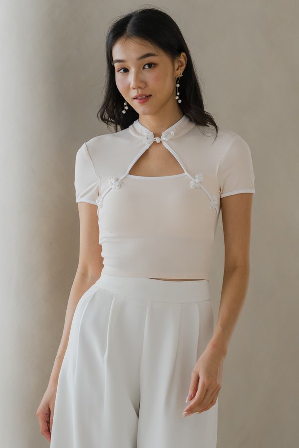 Ai Qipao Padded Top (Soft Pink)