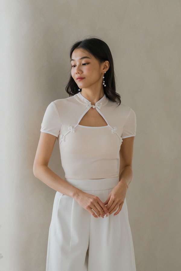 Ai Qipao Padded Top (Soft Pink)