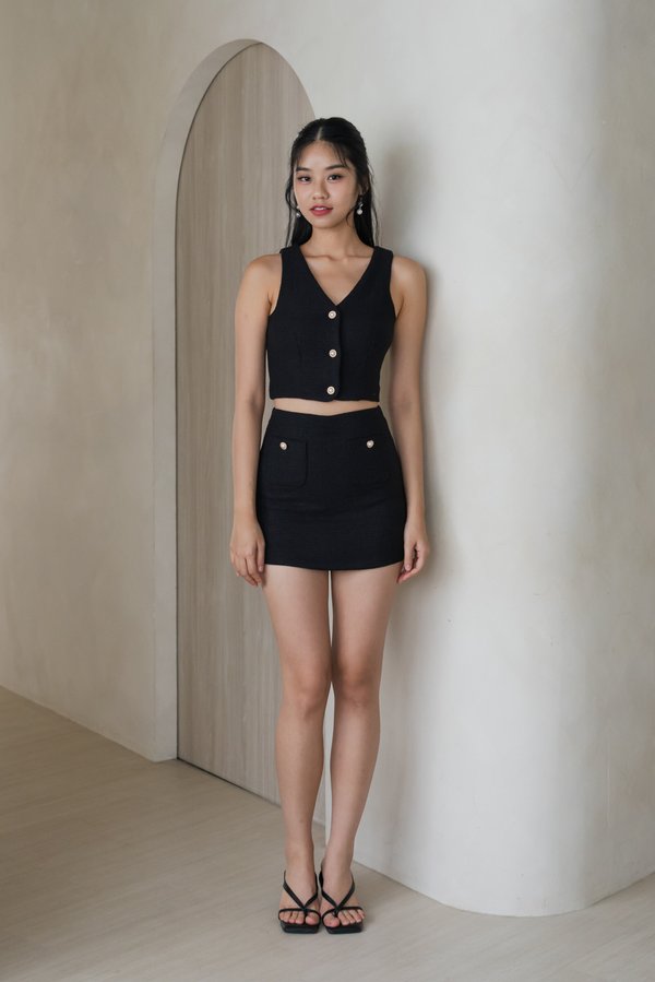 Daphne Tweed Skorts (Black)