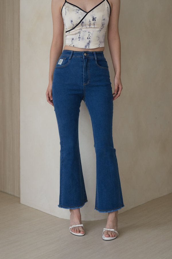 Mahjong Embroidered Hailey Jeans (FA Dark Wash) Mahjong Embroidered Hailey Jeans (FA Dark Wash)