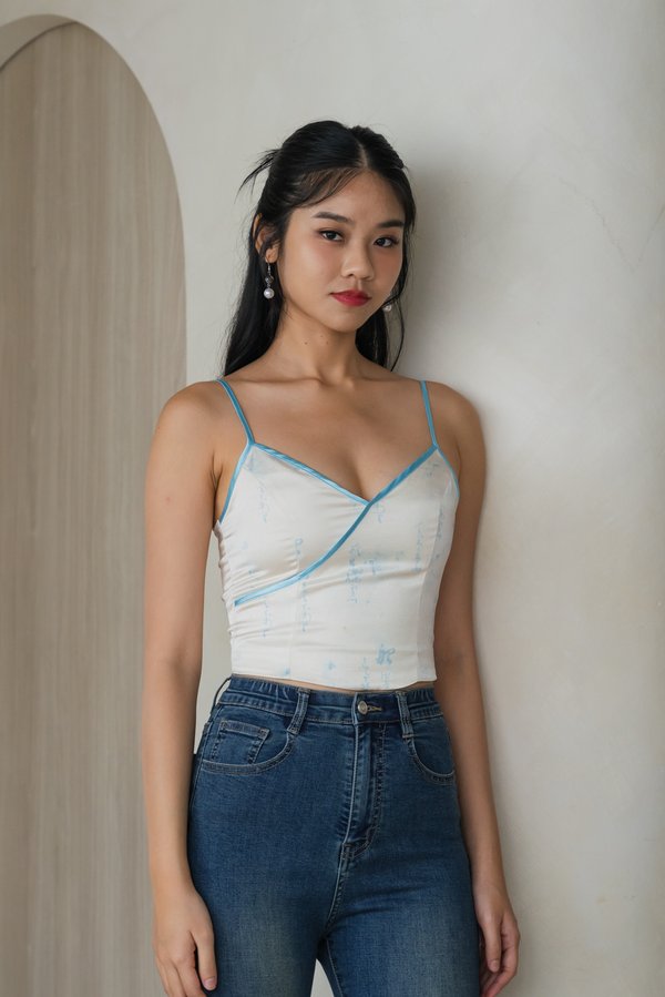 Beihe Calligraphy Padded Top (Blue)