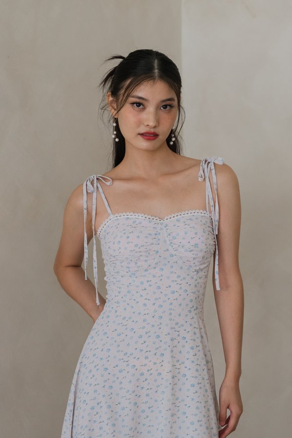 Searra Lace Dress (Lavender Floral)