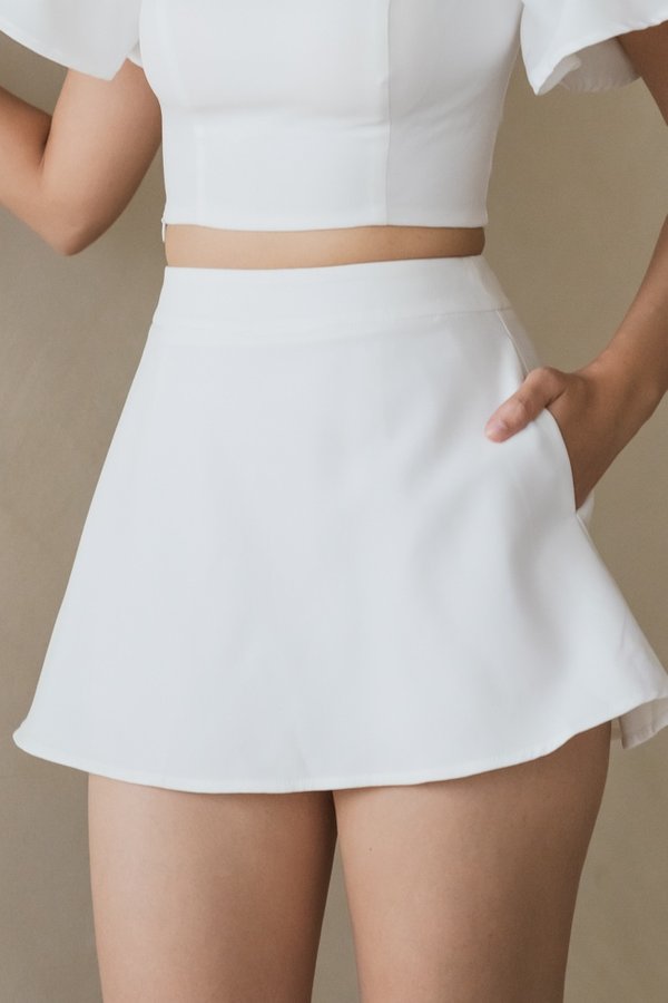 Alita A-Line Skorts (White)