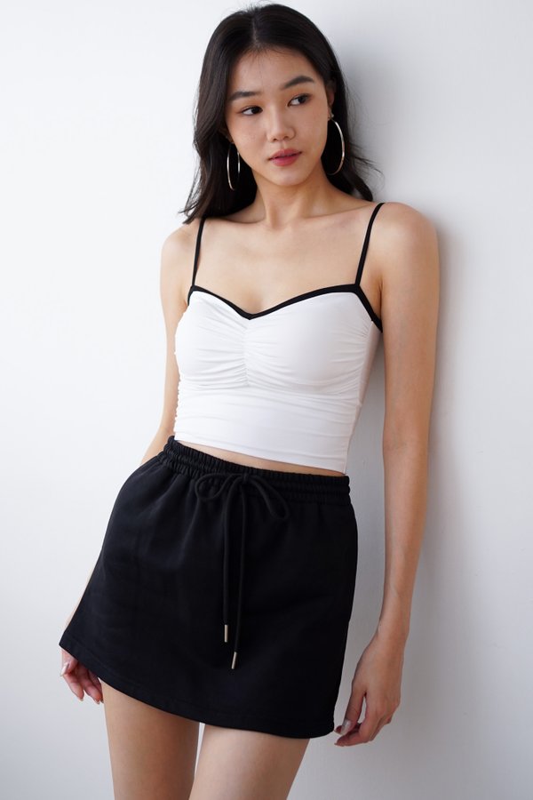 Delah Sweetheart Ruch Top (Black Outline) Delah Sweetheart Ruch Top (Black Outline)